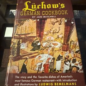 Luchow's German Cookbook 1952 Jan Mitchell New York Landmark Restaurant Scene